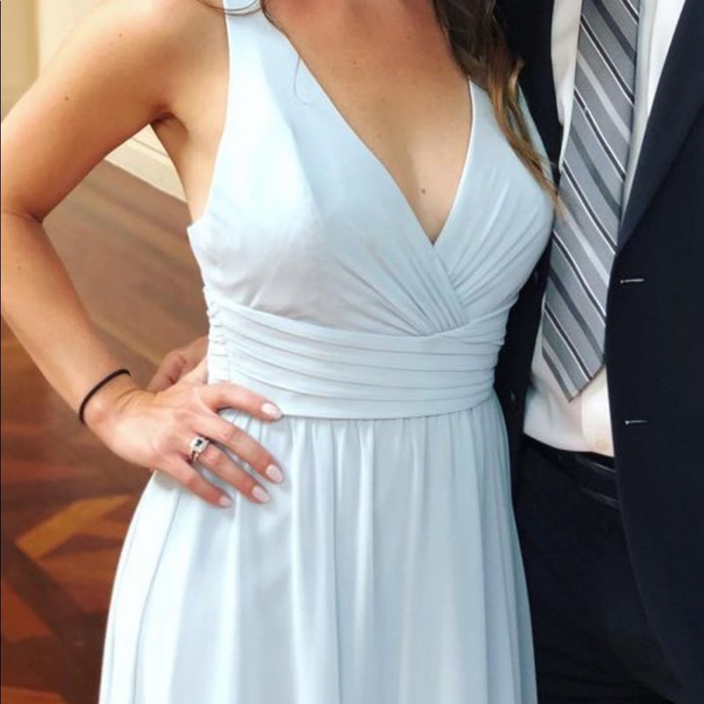 Amsale Bridesmaid Dress | Ice blue